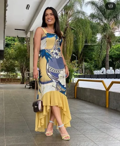 Vestido Karina Rabello tamanho 42 novo
