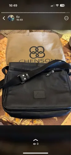 Bolsa Chenson de Couro Preta