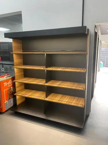 Expositor de Pão Aberto 1,85m MDF Iluminação LED NOVO