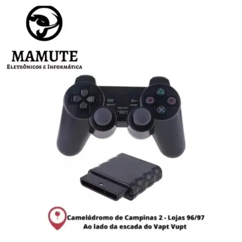 Controle Joystick Sem Fio Wireless Playstation 2 Ps2