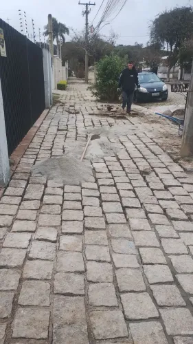 Pedreiro calçadas.