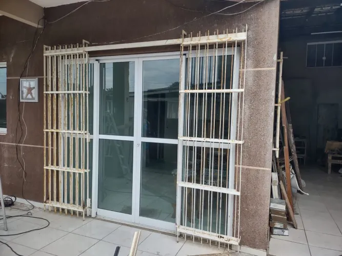 Grade grande de aço 2,5 x 2,2 de altura
