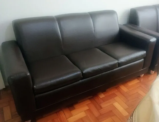 Jogo de sofá marrom