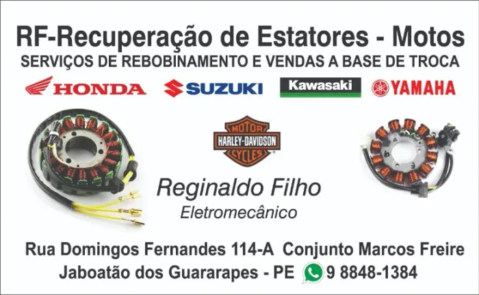 RECUPERAÇÃO DE ESTATORES DE MOTOS JET SKIS E QUADRICICLOS