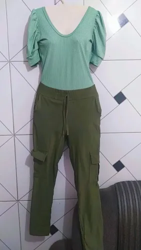Calca cargo + Bory verde