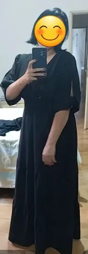 Vestido longo preto usado 2x