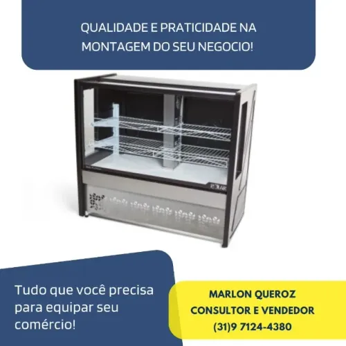 Balcão de Tortas 1,25M Polar Novo