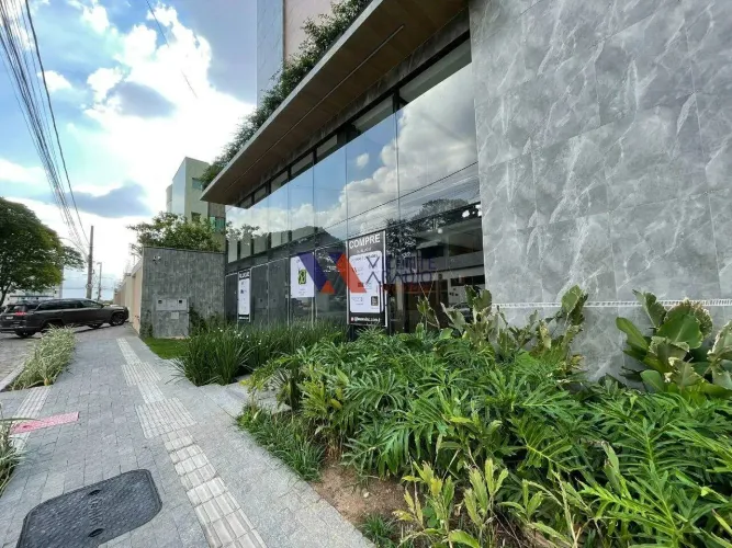 Loja comercial moderna para alugar no Vista Garden em Betim - Fachada arrojada elegante e