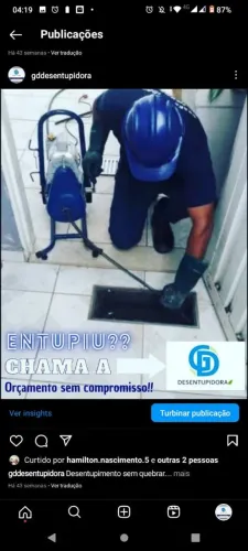 Desentupimento ralos e caixas de gorduras