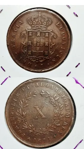 Moeda Portuguesa 1871