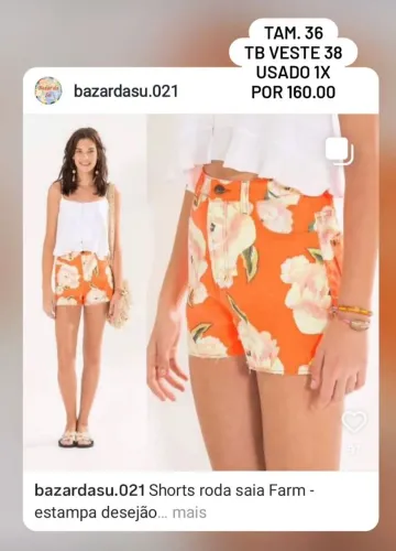 Roupas da Farm novas e usadas