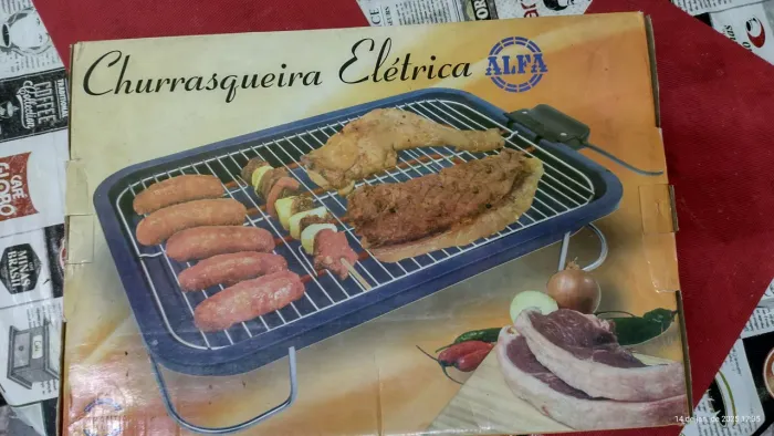 Churrasqueira Elétrica Alfa - Usada poucas vezes