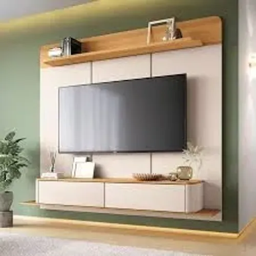 Painel Home Suspenso Galax 2Pts Off White.Cinamomo HB Moveis - Entrega Rápida! 