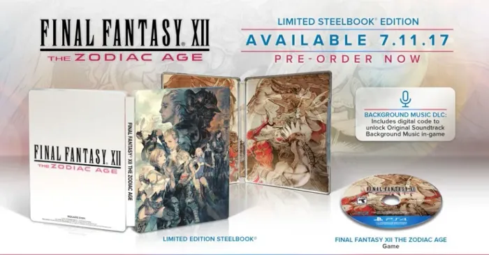 Final Fantasy XII 12 The Zodiac Age Limited Steelbook Edition LACRADO