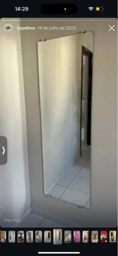 Espelho promocional R$250,00