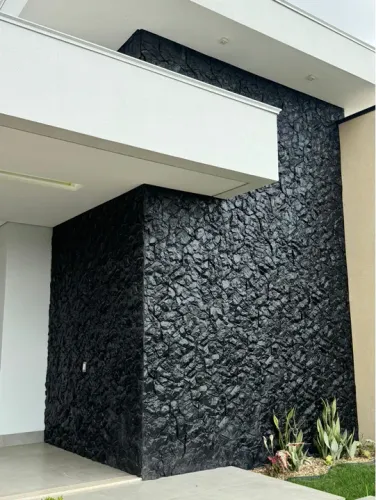 Revestimento Pedra em concreto - Estilo Rústico - Placa 3D de cimento