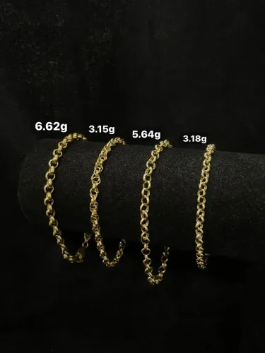 Pulseiras Elo Português de ouro 18k procedência garantia eterna