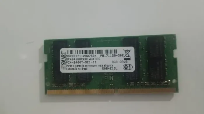 Memória RAM DDR4 8GB 2400MHz para Notebook