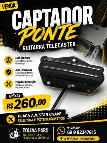 Captador Fleor Guitarra Telecaster (Ponte)