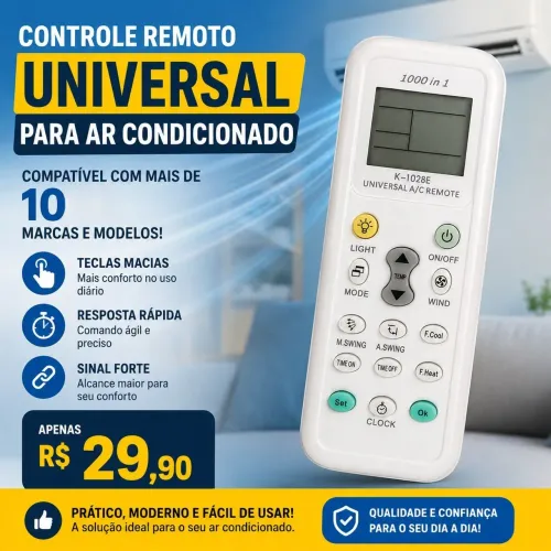 Controle de ar condicionado universal