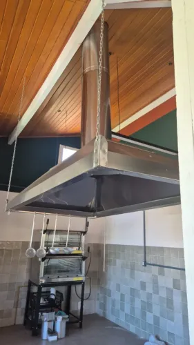 Coifa Industrial de Aço Inox