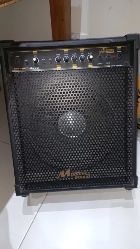 Amplificador Cubo de Baixo Mpower Sound MP 1200-Bass Bivolt Automático