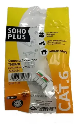 50 keystone sohoplus cat6 branco