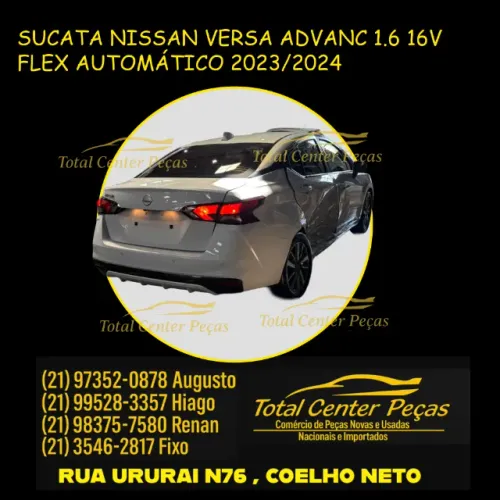 SACATA PARA RETIRADAS DE PEÇAS NISSAN VERSA ADVANC 1.6 23