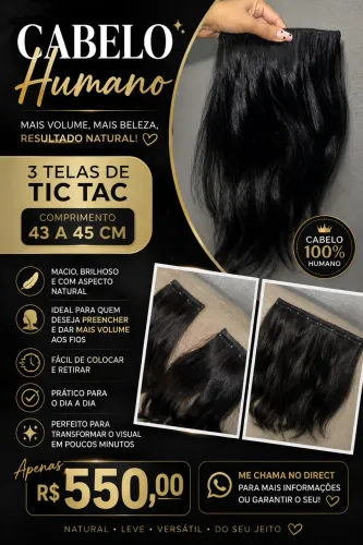 Mega hair tic tac
