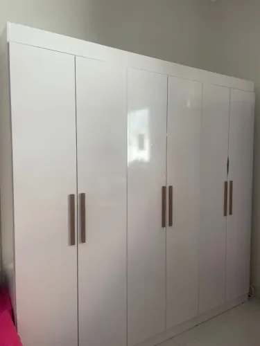 Guarda-Roupa Casal Bartira Ville 6 Portas de Bater 2 Gavetas Internas MDP - 200,5cm de Lar