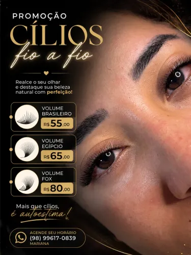 promoção cílios fio a fio 