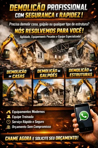  Demolição de Casas, Prédios em Santana de Paranaíba 