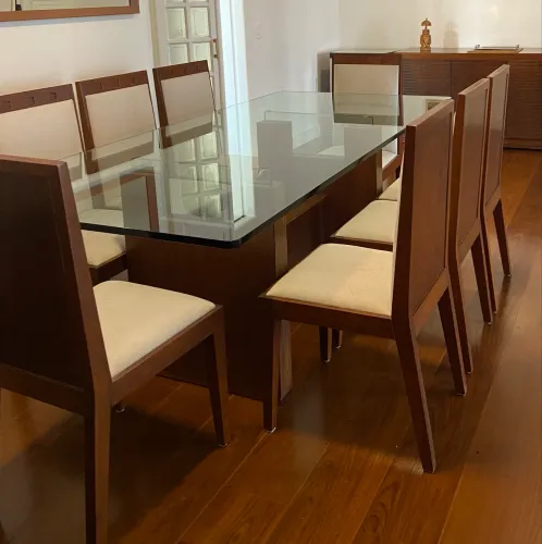Tampo de vidro de mesa de jantar