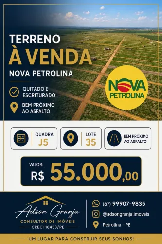 Lote a Venda no Nova Petrolina