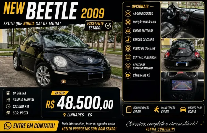 Volkswagen New Beetle 2.0 MI Mec./aut. 2009
