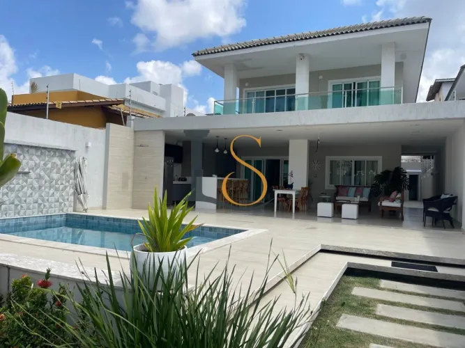 Casa para Locação em Lauro de Freitas, Centro, 4 dormitórios, 4 suítes, 5 banheiros, 2 vag