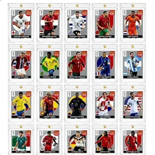 KIT 20 LEGENDS FIGURINHAS COPA 2026 PRATA