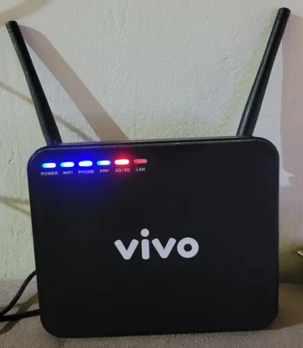 Roteador e telefone