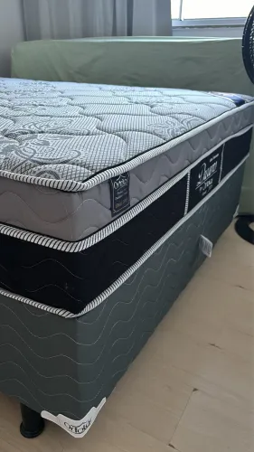 Cama box de casal ortolar molas ensacadas disponível 