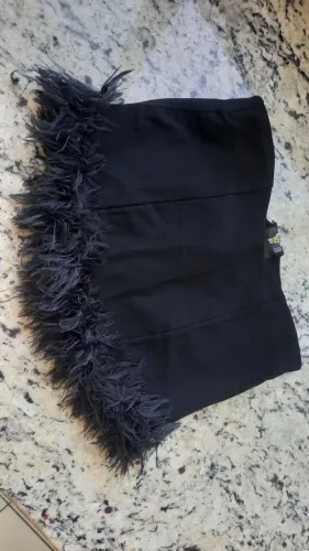 Tomara que caia, cropped preto tamanho PP