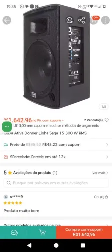 A venda um bom som