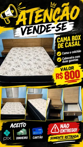 Cama box de casal 