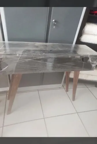 Aparador retro mdf com pés de madeira novo