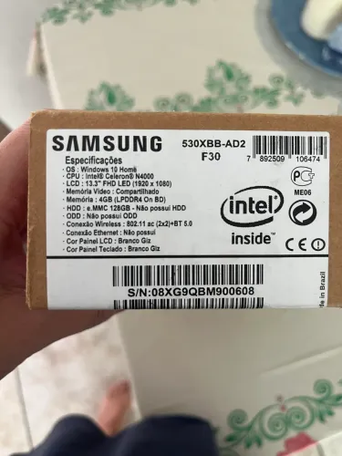 Notebook Samsung Flash F30 13.3 4gb 128gb Ssd Branco