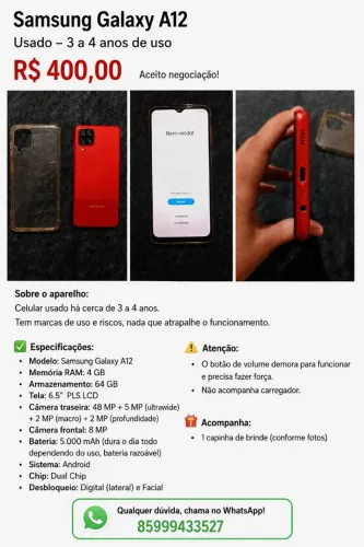 Samsung Galaxy A12 | Celular Usado barato