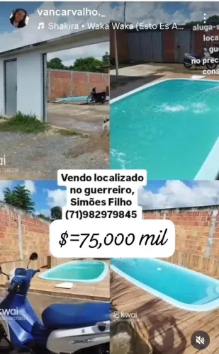 Localizada no guerreiro, em Simões filho