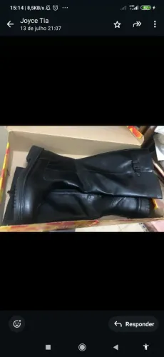 Bota couro 