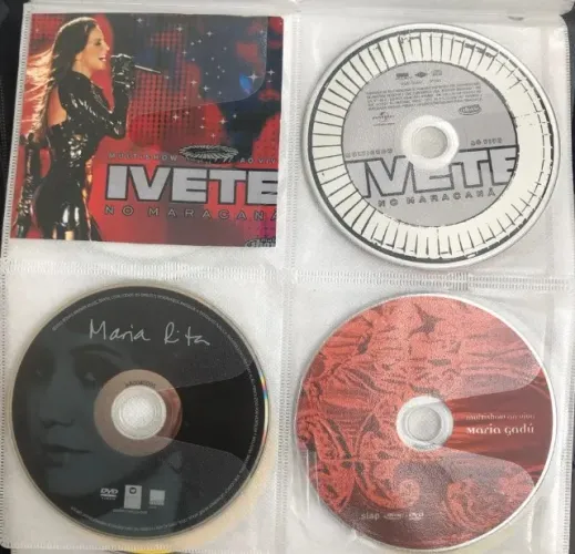 Lote: 3 DVD Maria Rita / Maria Gadú / Ivete Sangalo (detalhes na descrição)