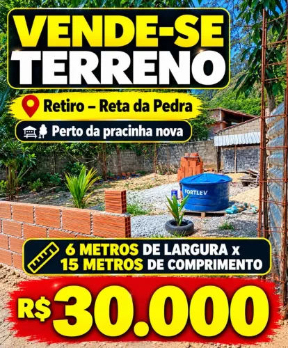 Terreno Retiro - Reta da Pedra