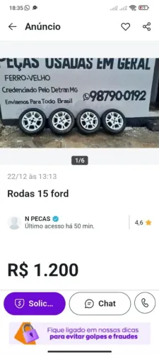 Rodas 15 ford